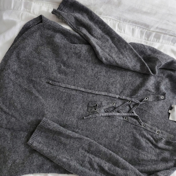 Part two | inova lace up oversized wool blend sweater - Picture 7 of 10